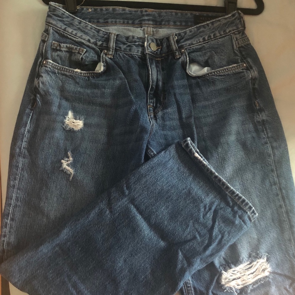 Allsaints Alana jeans; distressed